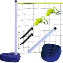 Park & ???un Sports Portable Indoor/Outdoor Swimming Pool Volleyball Net System Blue 24 W X 3 H