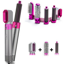 (Hair Styler Set) 5-In-1 Hot Air Brush Hair Curler Set