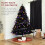 4ft/1.2m Alaskan Pine Black Artificial Christmas Tree Large Bushy 230 Tips 6