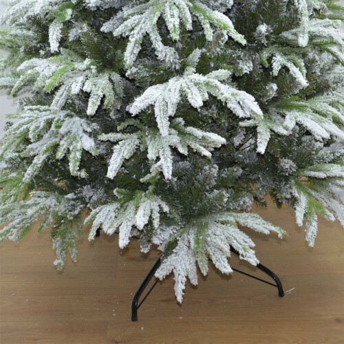 10ft/3m Lapland Fir Snow Covered Artificial Christmas Tree Snow Flocked