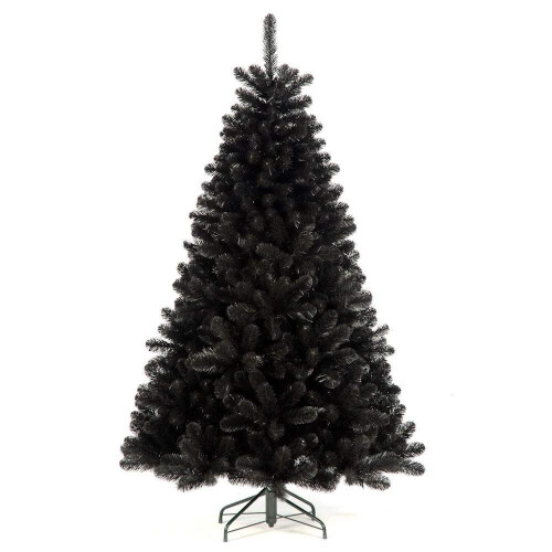7ft/2.1m Black Bushy Imperial Pine Artificial Christmas Tree 1084 Pencil Point Tips 2