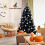 4ft/1.2m Alaskan Pine Black Artificial Christmas Tree Large Bushy 230 Tips 4