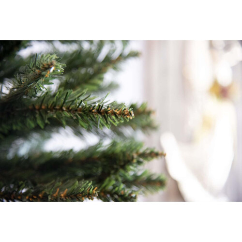 5FT/1.5M Slim Pine Green Tree Christmas with 280 Pencil Point Tips 2