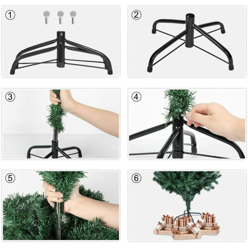 12ft/3.6m Black Alaskan Pine Artificial Christmas Tree Large Bushy 3134 Tips 2