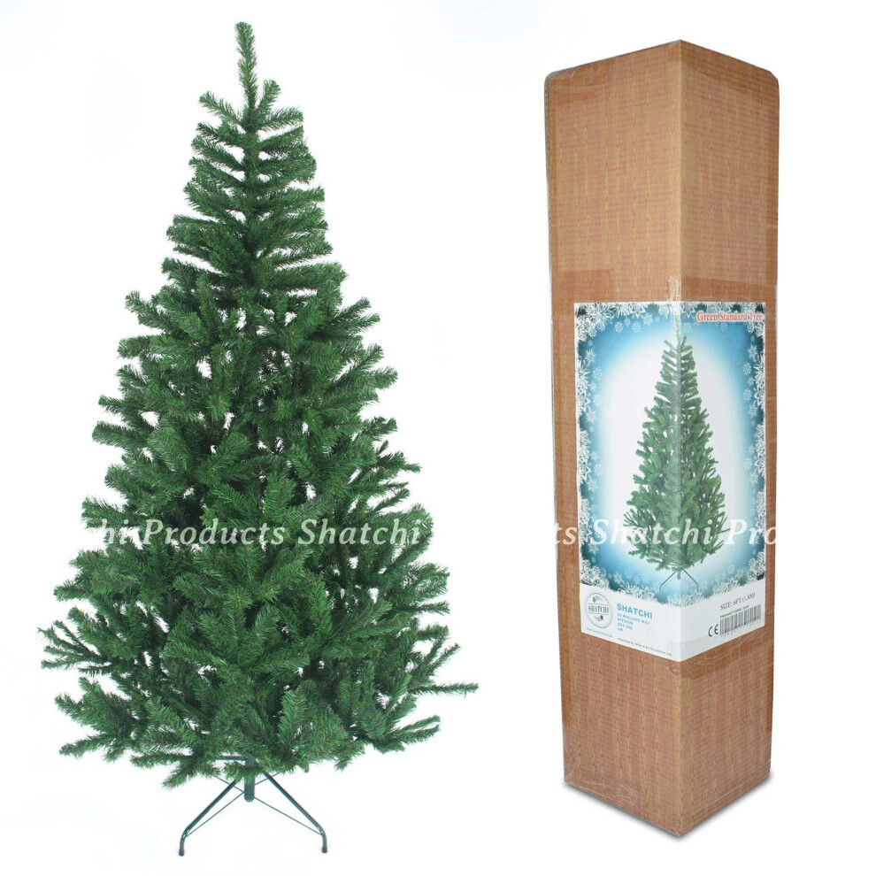 4ft/1.2m Alaskan Pine Green Artificial Christmas Tree Large Bushy 230 Tips