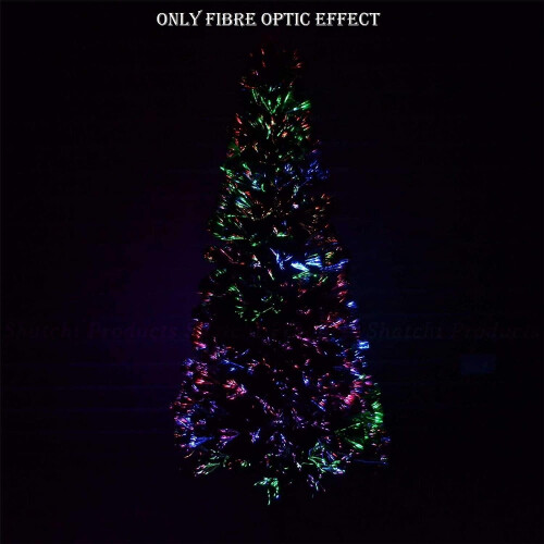 (2Ft) Multicolour 8 Modes Fibre Optic Christmas Tree LED Pre-Lit 2