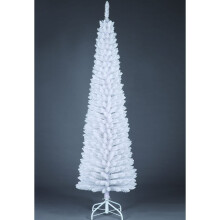 4Ft/1.2M Artificial White Frosted Slim Christmas Pencil 172 Pointed Tips