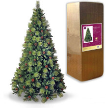 7Ft/2.1m Californian Boulder Pine Bushy Look Luxurious Forest Green Artificial Christmas Tree