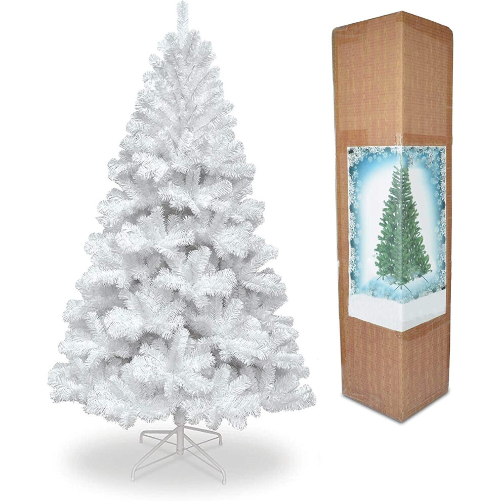 4Ft/1.2m Alaskan Pine Snow White Artificial Christmas Tree 230 Tips