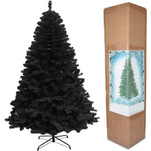 12ft/3.6m Black Alaskan Pine Artificial Christmas Tree Large Bushy 3134 Tips