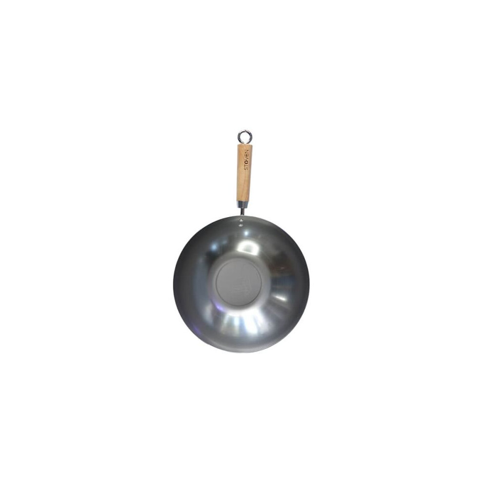 Stoven 30Cm Heavy Gauge Carbon Steel Wok