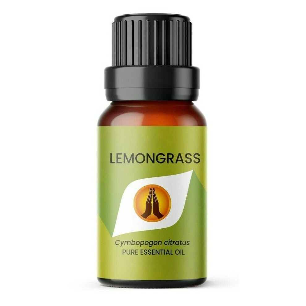 Lemongrass Essential Oil Fragrances Aromatherapy Diffuser Oils 10Ml Large