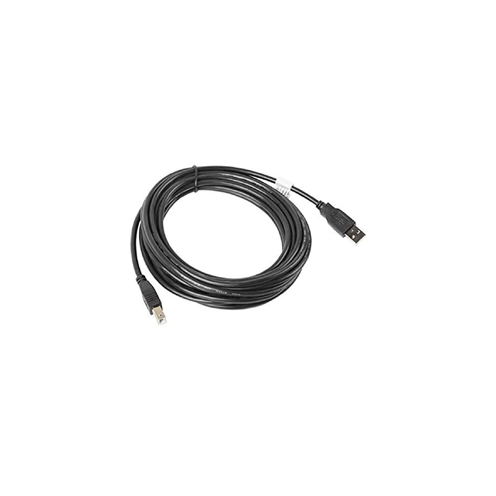 Lanberg Men's Black Ca/Usba/10Cc/0050 Usb 2.0 A To Usb 2.0 B Cable 5 M