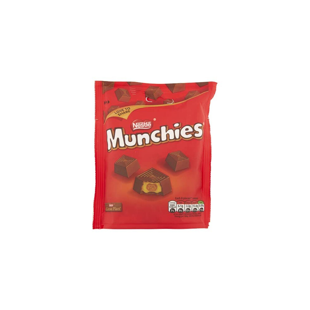 MUNCHIES Milk Chocolate Sharing Pouch 104g (Pack of 8)