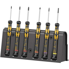 Wera 1550 PH Kraftform Micro ESD Screwdriver set for electronic components, PH/SL/M, 6PC, 05030180001