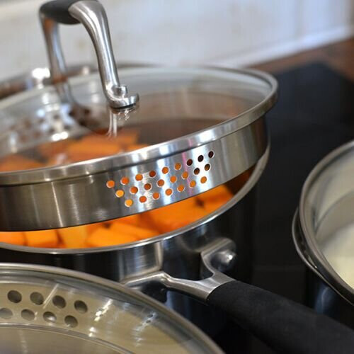Stoven Soft Touch Induction 5 Piece Cookware Set plus 28cm Frying Pan 2