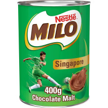 Milo Instant Malt Chocolate Powder 400g Tin (Singaporean) (Pack of 6)