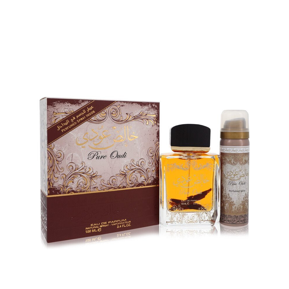 Lattafa Pure Oudi Gift Set 100ml EDP Spray + Deodorant Spray 50ml