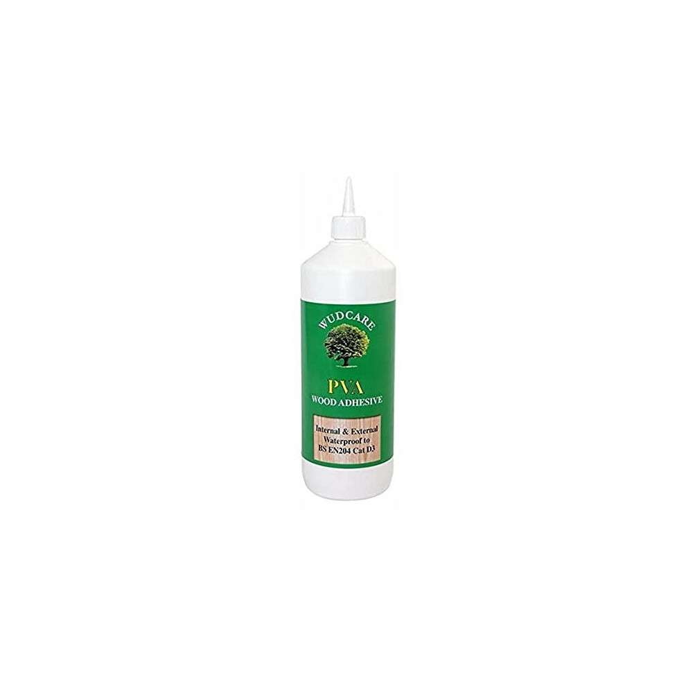 Wudcare Wczpva500 Pva Waterproof Woodworking Adhesive 500 Ml, Clear, 500Ml