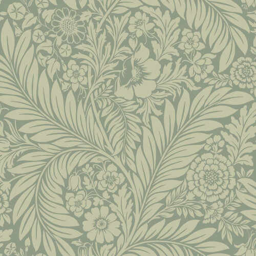 Belgravia Florence Light Green Floral Leaf Wallpaper Contemporary Flower