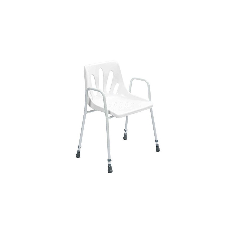Nrs Healthcare Shower Chair With Arms P01560 - Height Adjustable (Eligible For Vat Relief In The Uk)