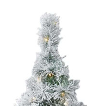 (White) AAMEN 2ft Pre-Lit Tree With 20 Warm White LED Lights