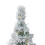 (White) AAMEN 2ft Pre-Lit Tree With 20 Warm White LED Lights 1