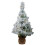 (White) AAMEN 2ft Pre-Lit Tree With 20 Warm White LED Lights 2