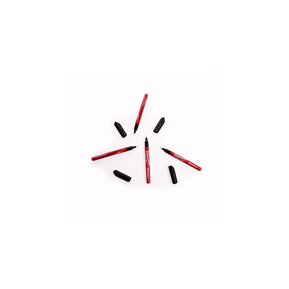 Milwaukee MHT48223164 INKZALLTM Ultra Fine Tip Pens Black (Pack 4)
