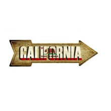 212 Main A-198 5 x 17 in. California Metal Arrow Street Sign