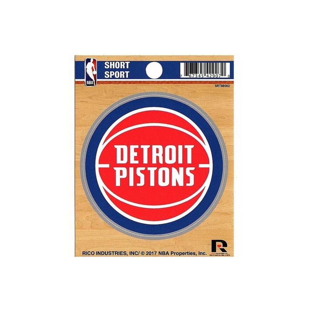 212 Main Srt88002 3 X 3 In. Detroit Pistons Short Sport Decal 767345429070
