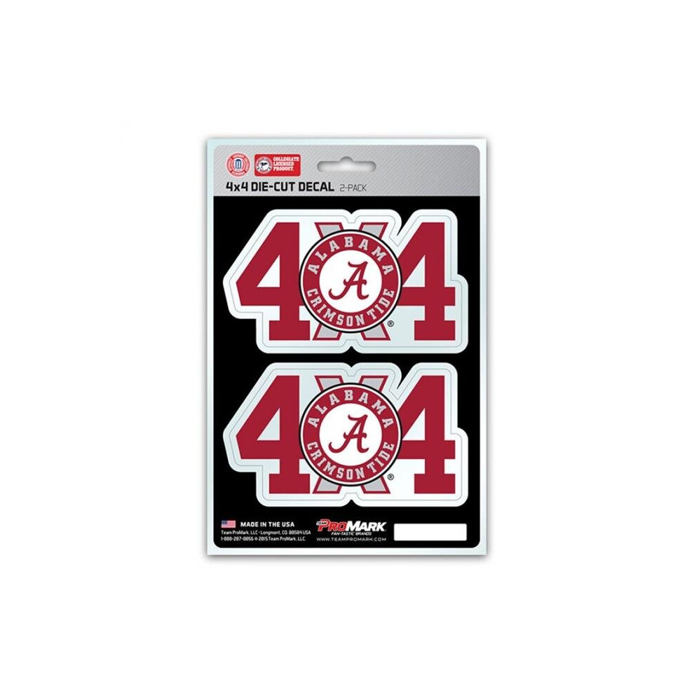 212 Main Dst4u002 5 X 8 In. Alabama Crimson Tide 4X4 Decal Pack 681620064025