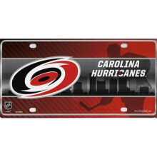 212 Main MTG8003 6 x 12 in. Carolina Hurricanes Metal License Plate