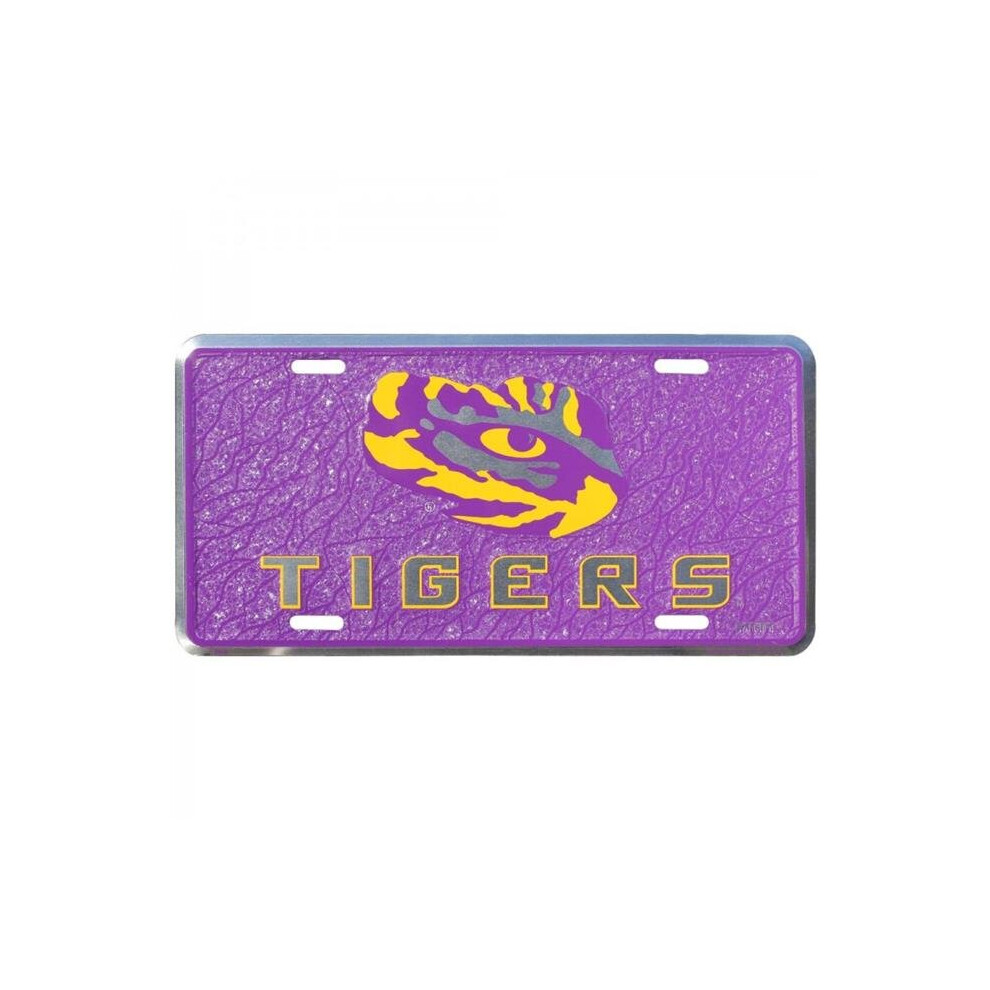 212 Main Ht2800 6 X 12 In. Lsu Tigers Mosaic Metal License Plate 760939906292