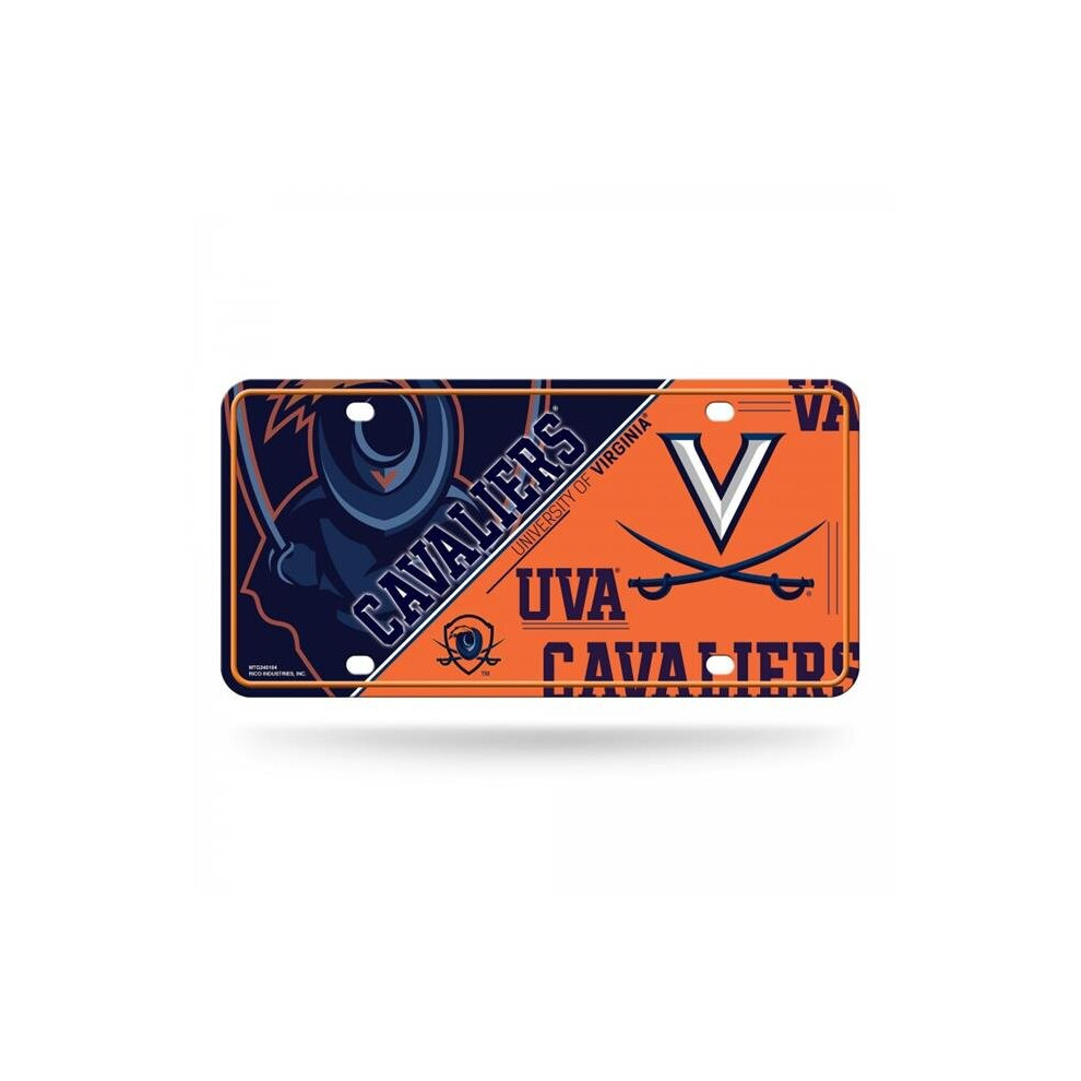 212 Main Mtg340104 6 X 12 In. Virginia Cavaliers Metal License Plate 767345852038