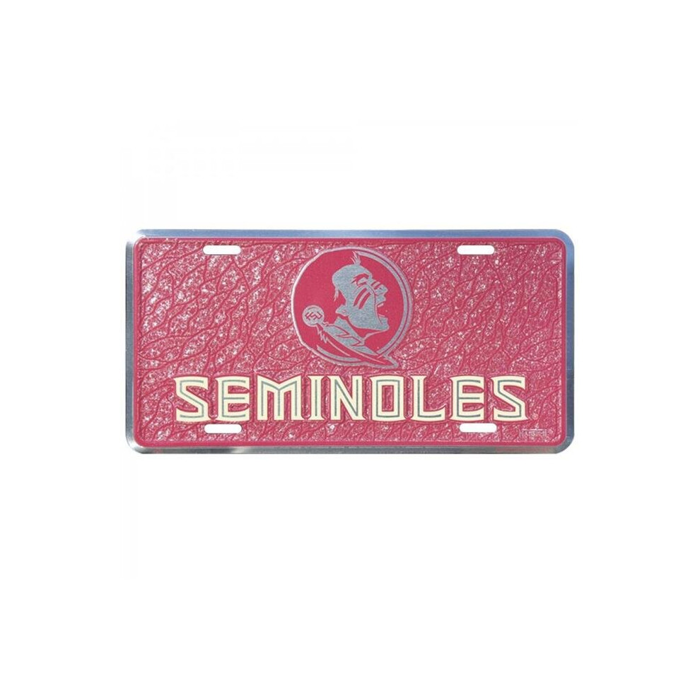 212 Main Ht2808 6 X 12 In. Florida State Seminoles Mosaic Metal License Plate 760939906339