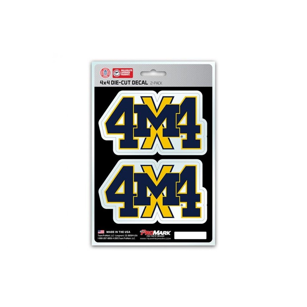 212 Main Dst4u035 5 X 8 In. Michigan Wolverines 4X4 Decal Pack 681620064353