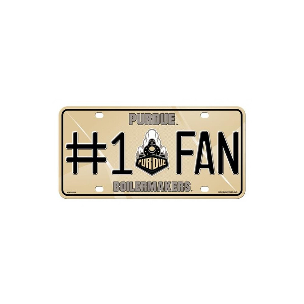 212 Main Mtf200203 6 X 12 In. Purdue Boilermakers No.1 Fan License Plate 767345415028