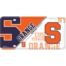 212 Main MTG270104 6 x 12 in. Syracuse Orange Metal License Plate