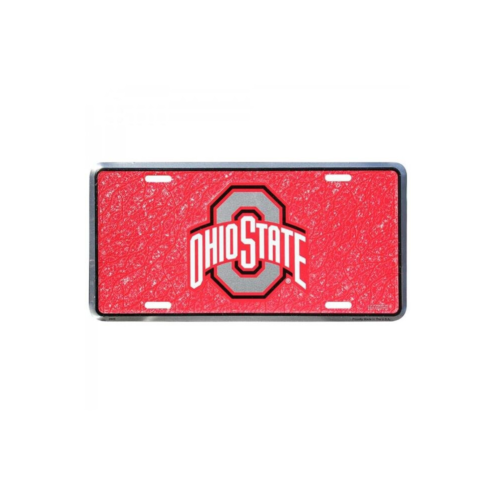 212 Main Ht2826 6 X 12 In. Ohio State Buckeyes Mosaic Metal License Plate 760939906360