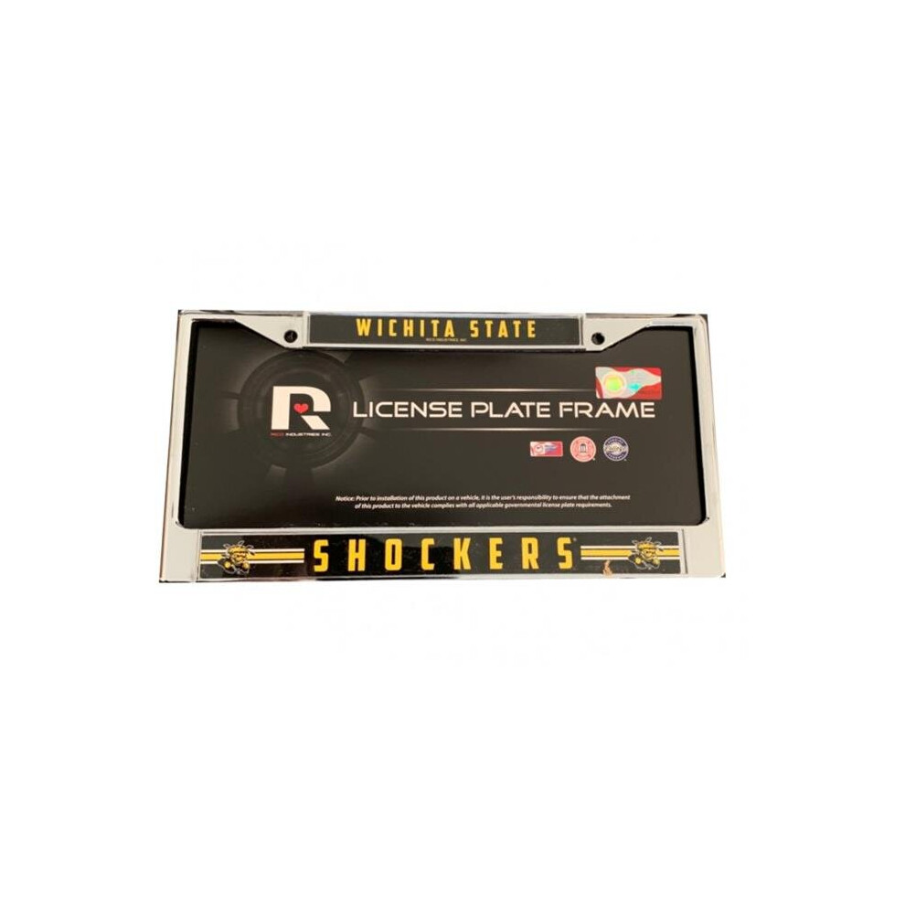 212 Main Fc310311 Wichita State Shockers Chrome License Plate Frame 767345545114