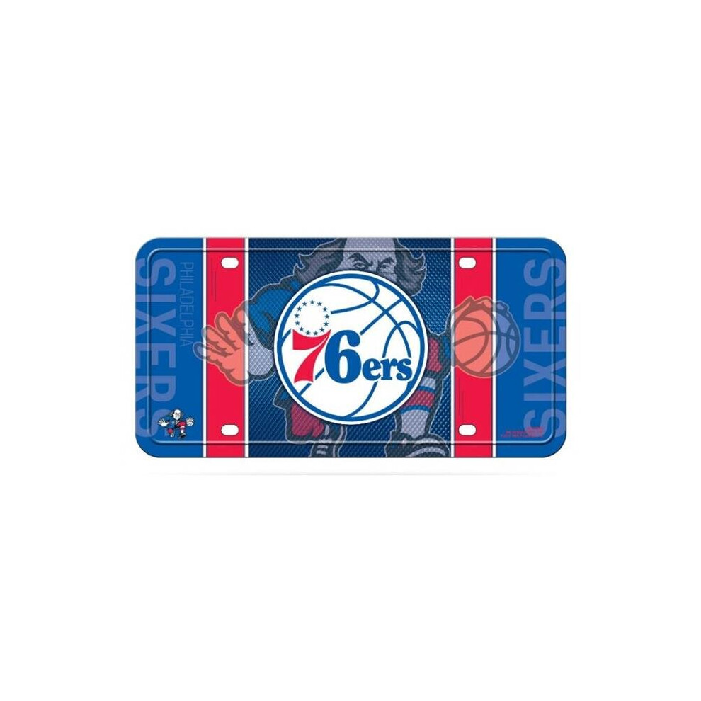 212 Main Mtg90003 6 X 12 In. Philadelphia 76Ers Metal License Plate 767345436870