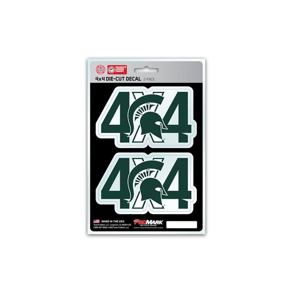 212 Main Dst4u036 5 X 8 In. Michigan State Spartans 4X4 Decal Pack 681620064360