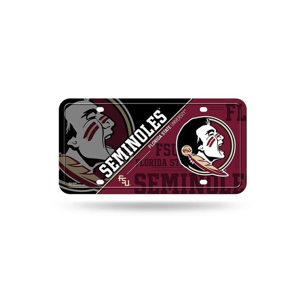 212 Main Mtg100206 6 X 12 In. Florida State Seminoles Metal License Plate 767345318633