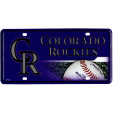 212 Main MTG6402 6 x 12 in. Colorado Rockies Metal License Plate