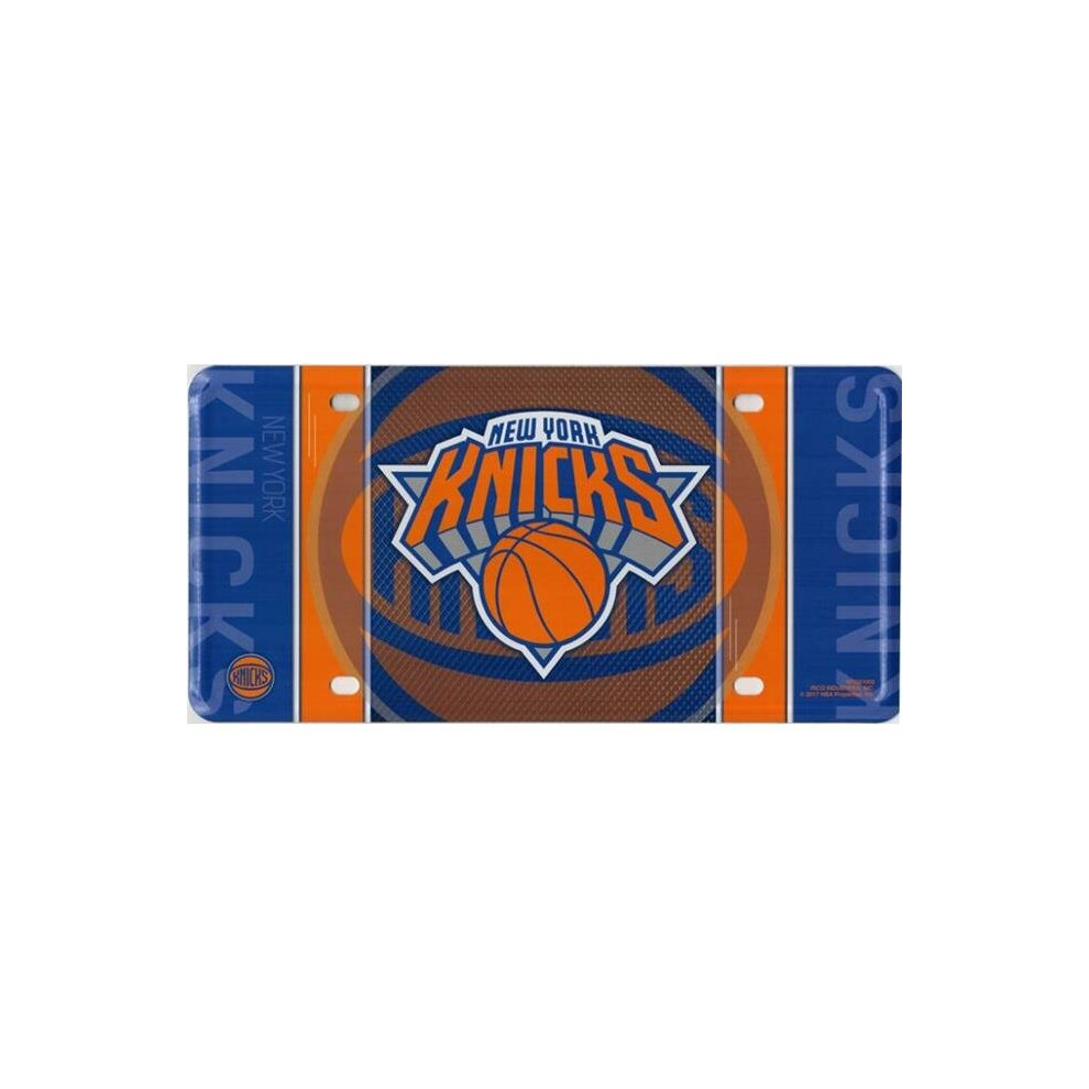 212 Main Mtg81003 6 X 12 In. New York Knicks Metal License Plate 767345436788