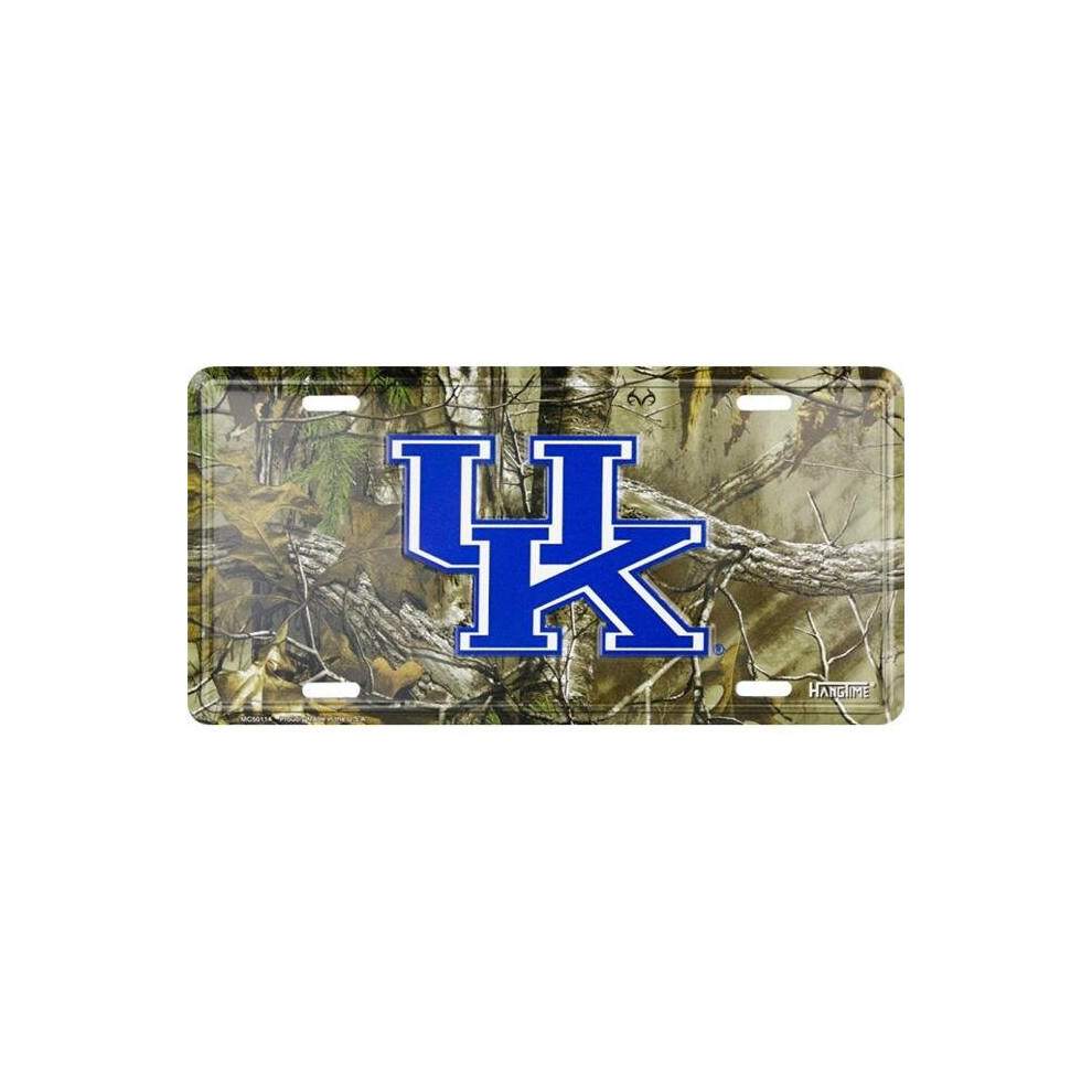 212 Main Mc50114 6 X 12 In. Kentucky Wildcats Woodland Metal License Plate 783935027297