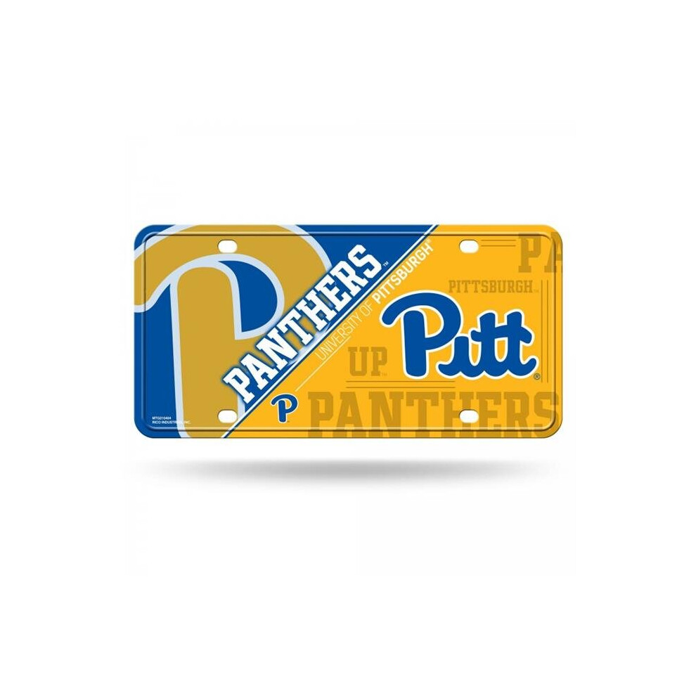 212 Main Mtg210404 6 X 12 In. Pittsburgh Panthers Metal License Plate 767345628022