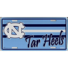 212 Main 2787 6 x 12 in. North Carolina Tar Heels Metal License Plate