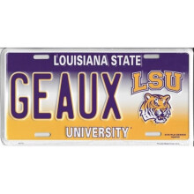 212 Main 2755 6 x 12 in. Geaux Tigers LSU Metal License Plate
